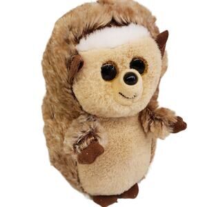 Ty Beanie Babies Ida the Brown and Tan Fuzzy Hedgehog Plush Stuffed Animal 7"